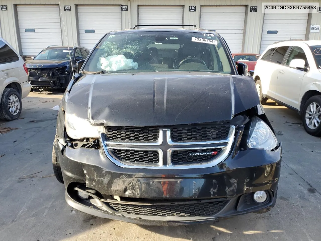 2019 Dodge Grand Caravan Sxt VIN: 2C4RDGCGXKR755453 Lot: 79236754