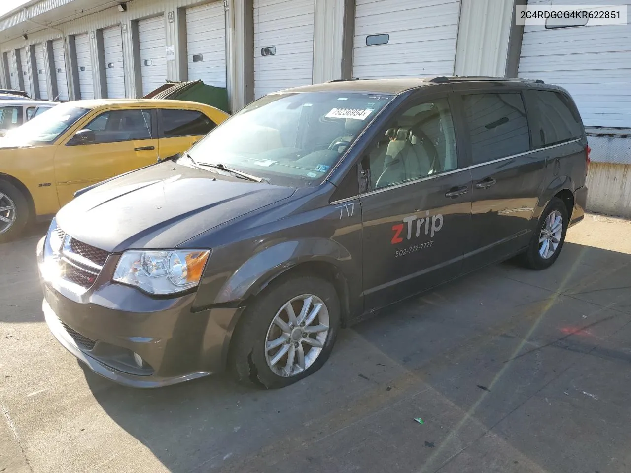 2019 Dodge Grand Caravan Sxt VIN: 2C4RDGCG4KR622851 Lot: 79236954