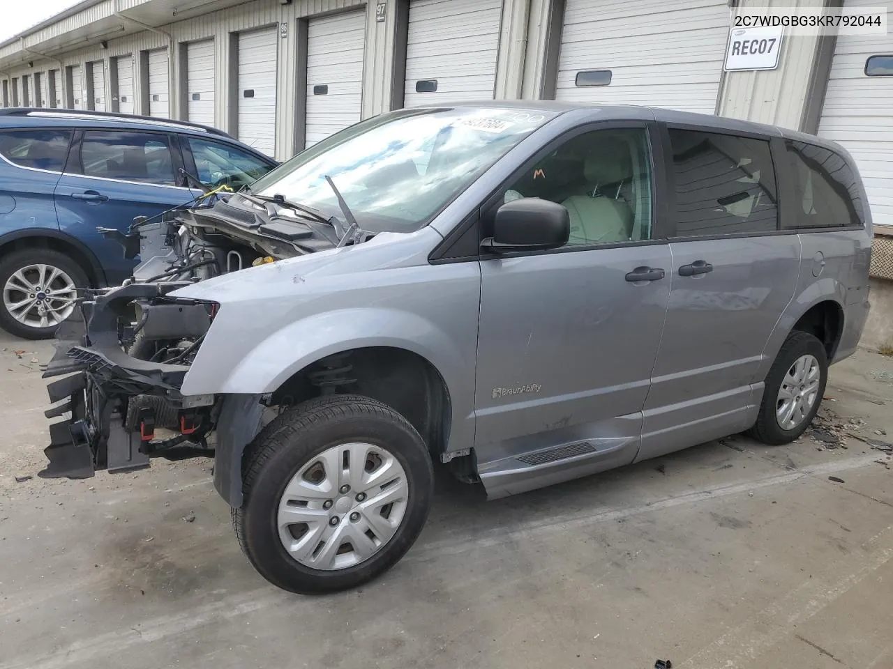 2019 Dodge Grand Caravan Se VIN: 2C7WDGBG3KR792044 Lot: 79237604