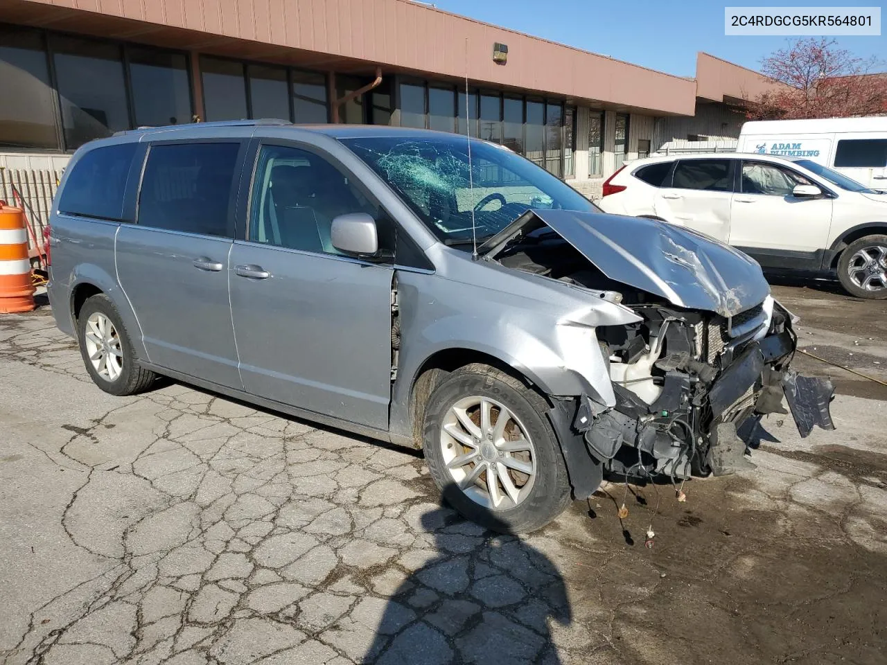 2019 Dodge Grand Caravan Sxt VIN: 2C4RDGCG5KR564801 Lot: 79298394