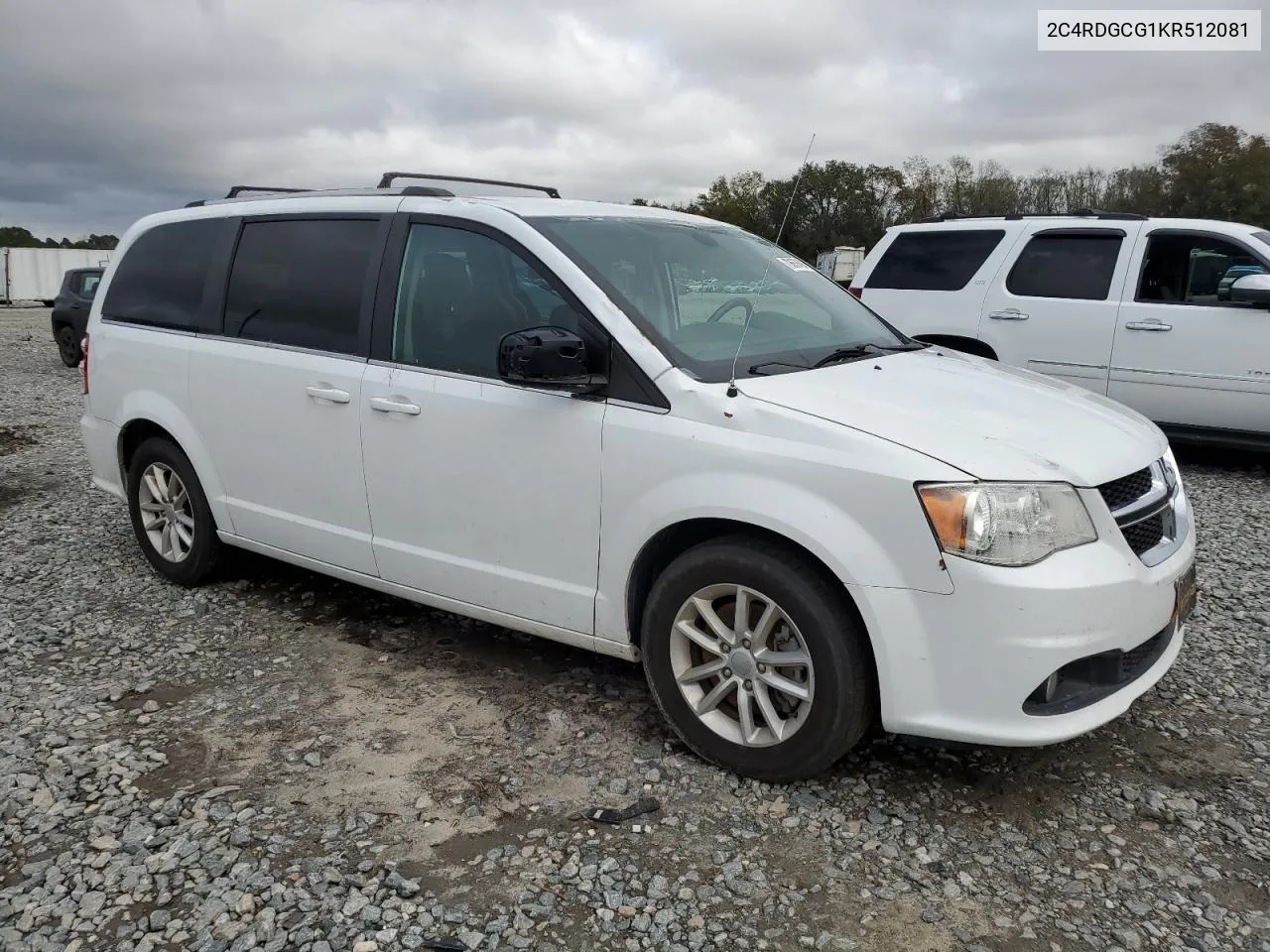 2019 Dodge Grand Caravan Sxt VIN: 2C4RDGCG1KR512081 Lot: 79657494