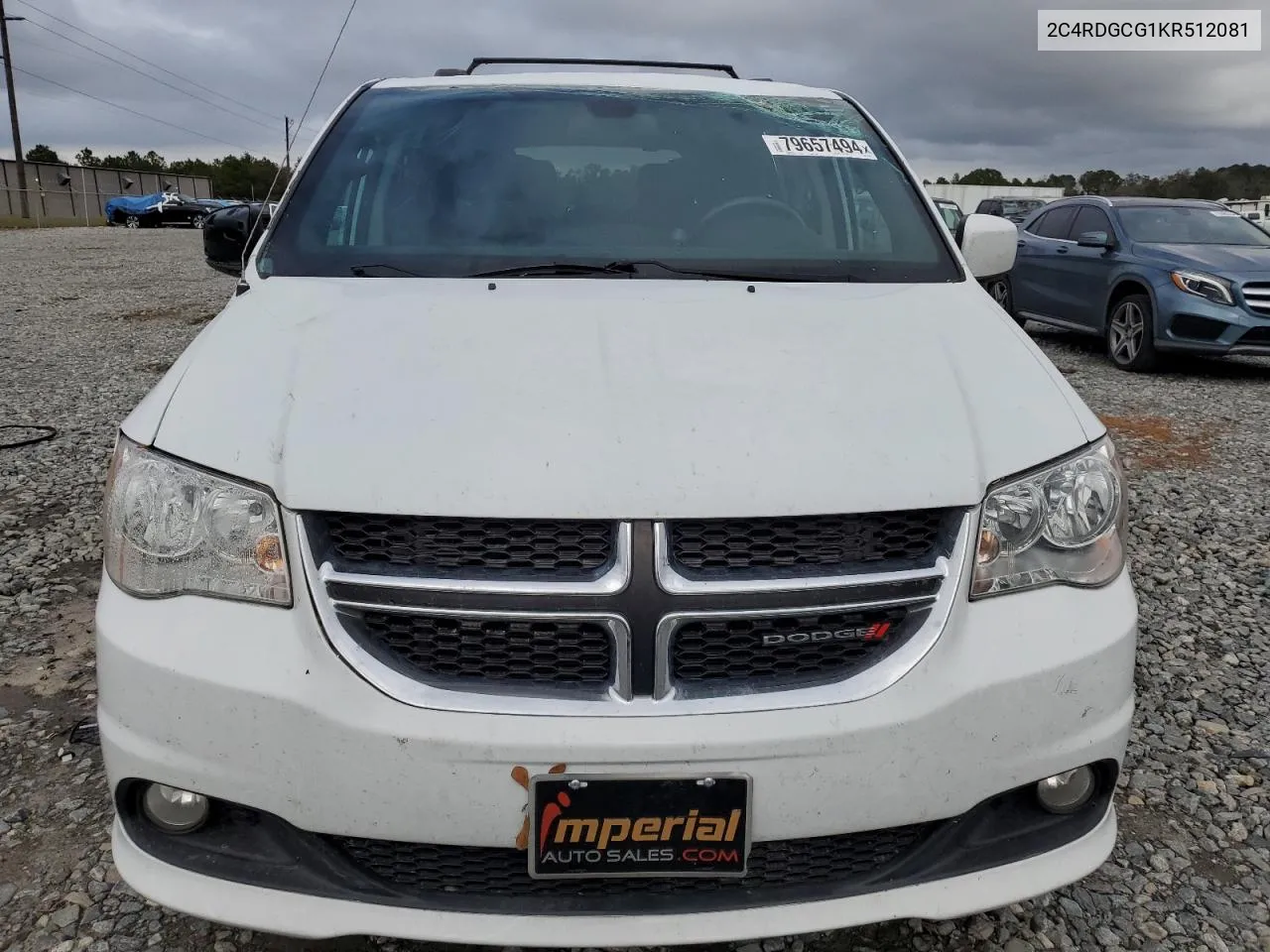 2019 Dodge Grand Caravan Sxt VIN: 2C4RDGCG1KR512081 Lot: 79657494