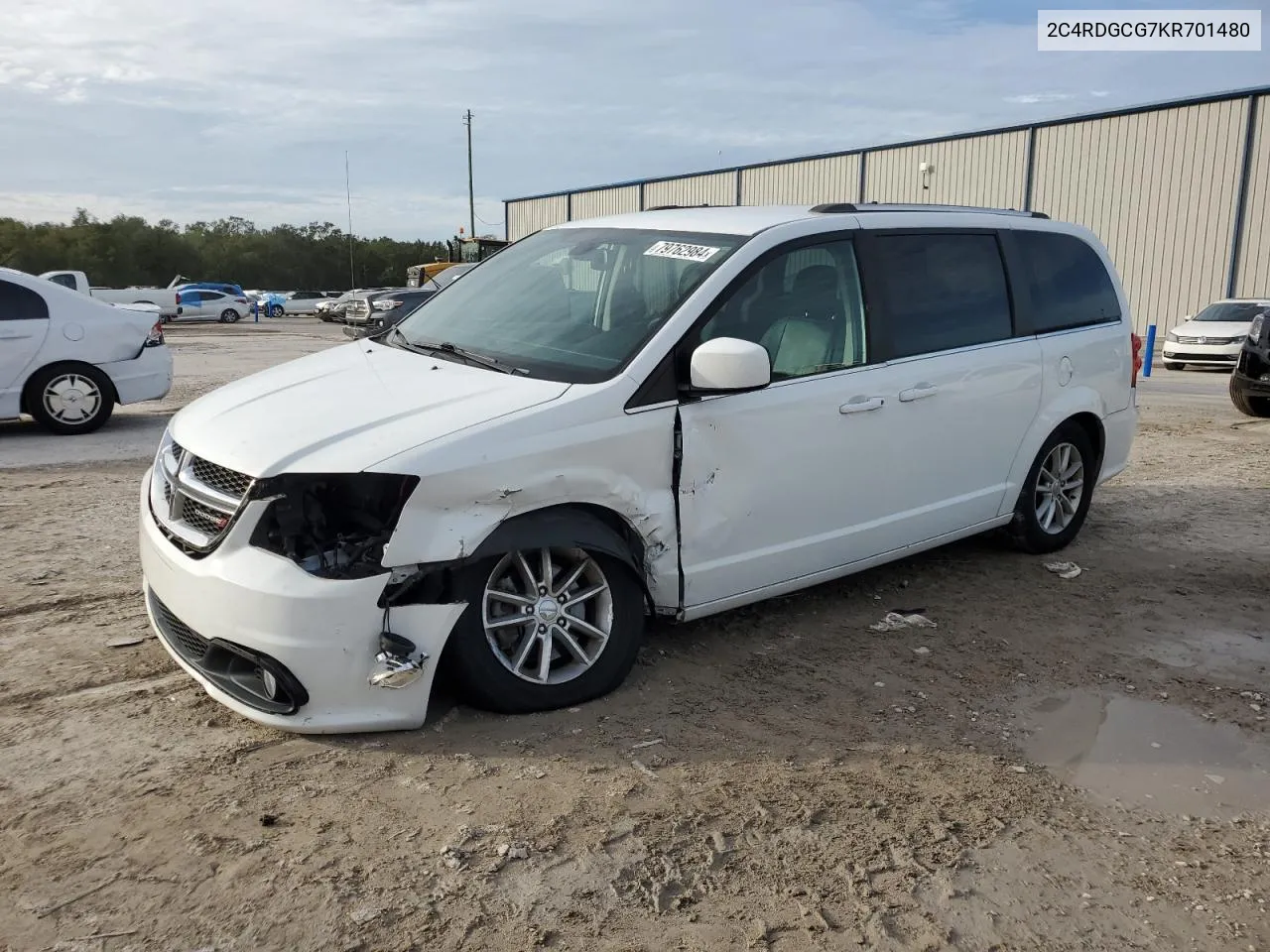 2019 Dodge Grand Caravan Sxt VIN: 2C4RDGCG7KR701480 Lot: 79762984