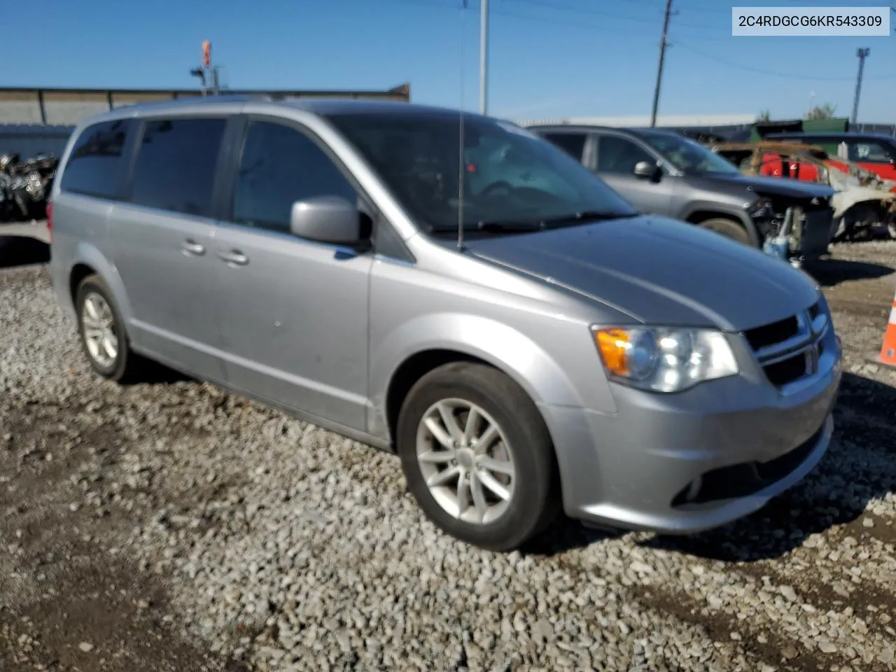 2019 Dodge Grand Caravan Sxt VIN: 2C4RDGCG6KR543309 Lot: 79801744