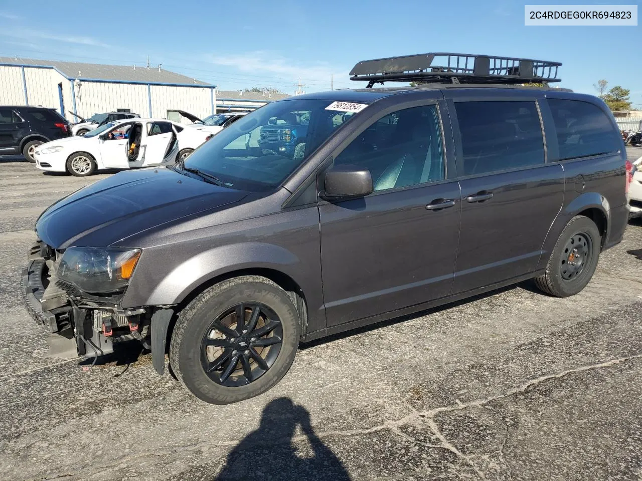 2019 Dodge Grand Caravan Gt VIN: 2C4RDGEG0KR694823 Lot: 79812854