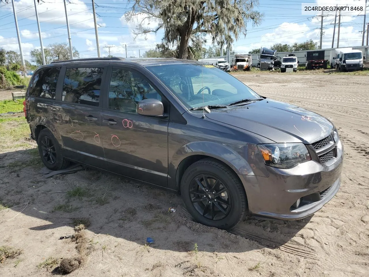 2019 Dodge Grand Caravan Gt VIN: 2C4RDGEG7KR718468 Lot: 79880354