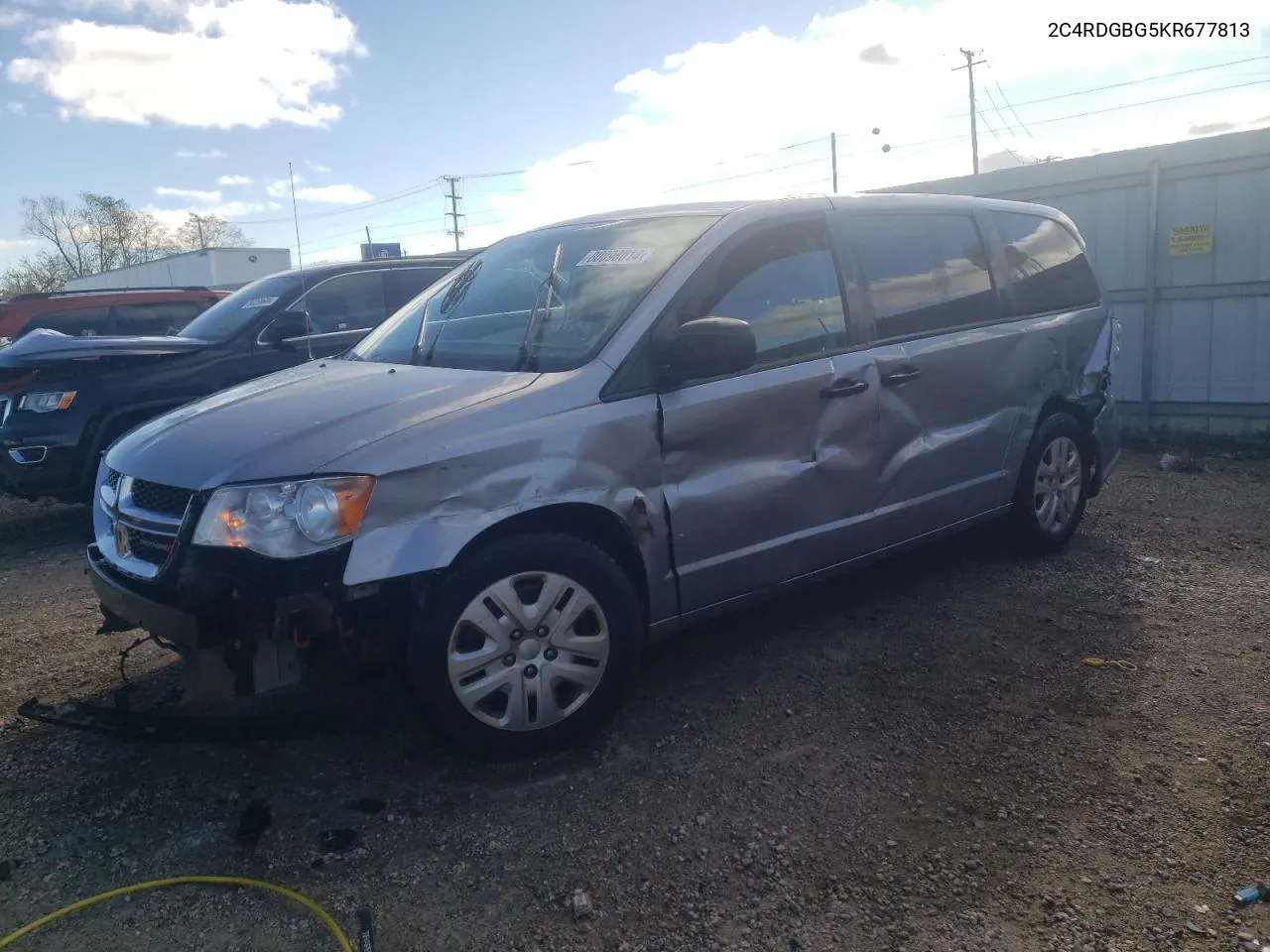 2019 Dodge Grand Caravan Se VIN: 2C4RDGBG5KR677813 Lot: 80098014