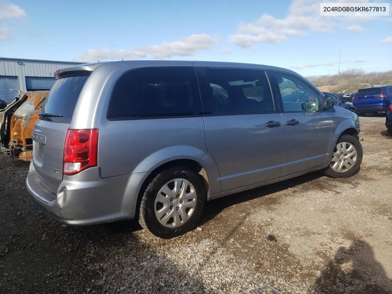 2019 Dodge Grand Caravan Se VIN: 2C4RDGBG5KR677813 Lot: 80098014