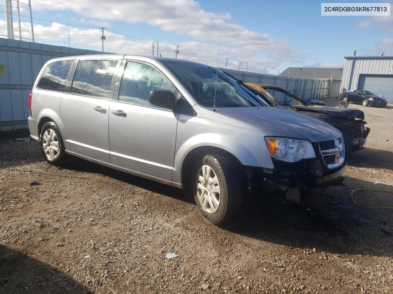 2019 Dodge Grand Caravan Se VIN: 2C4RDGBG5KR677813 Lot: 80098014