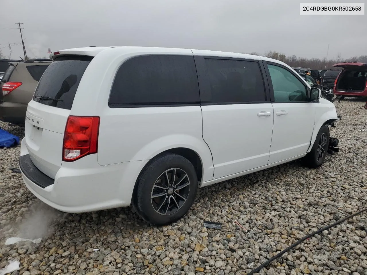 2019 Dodge Grand Caravan Se VIN: 2C4RDGBG0KR502658 Lot: 80250704