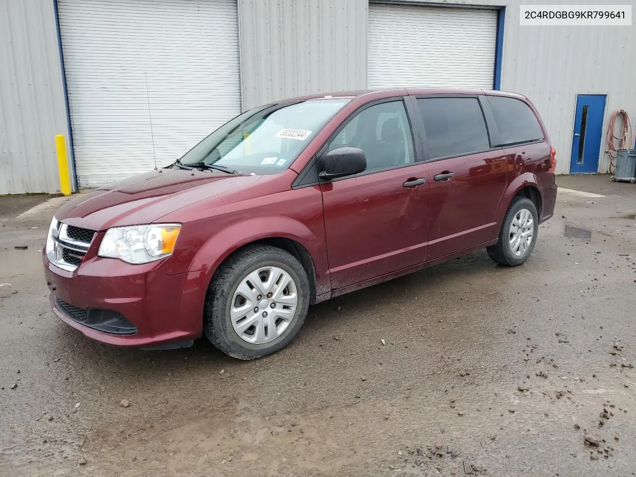 2019 Dodge Grand Caravan Se VIN: 2C4RDGBG9KR799641 Lot: 80302344