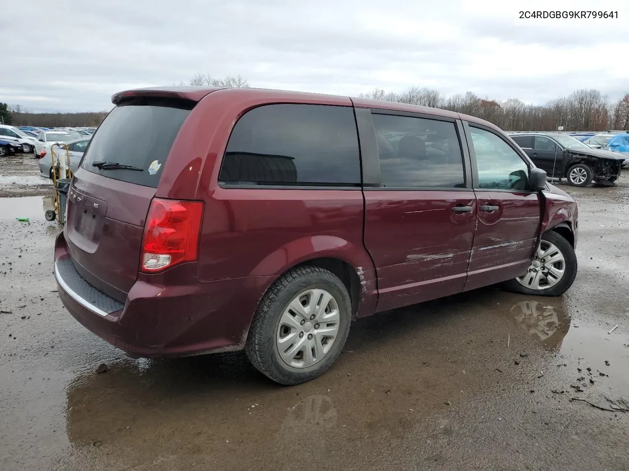 2019 Dodge Grand Caravan Se VIN: 2C4RDGBG9KR799641 Lot: 80302344