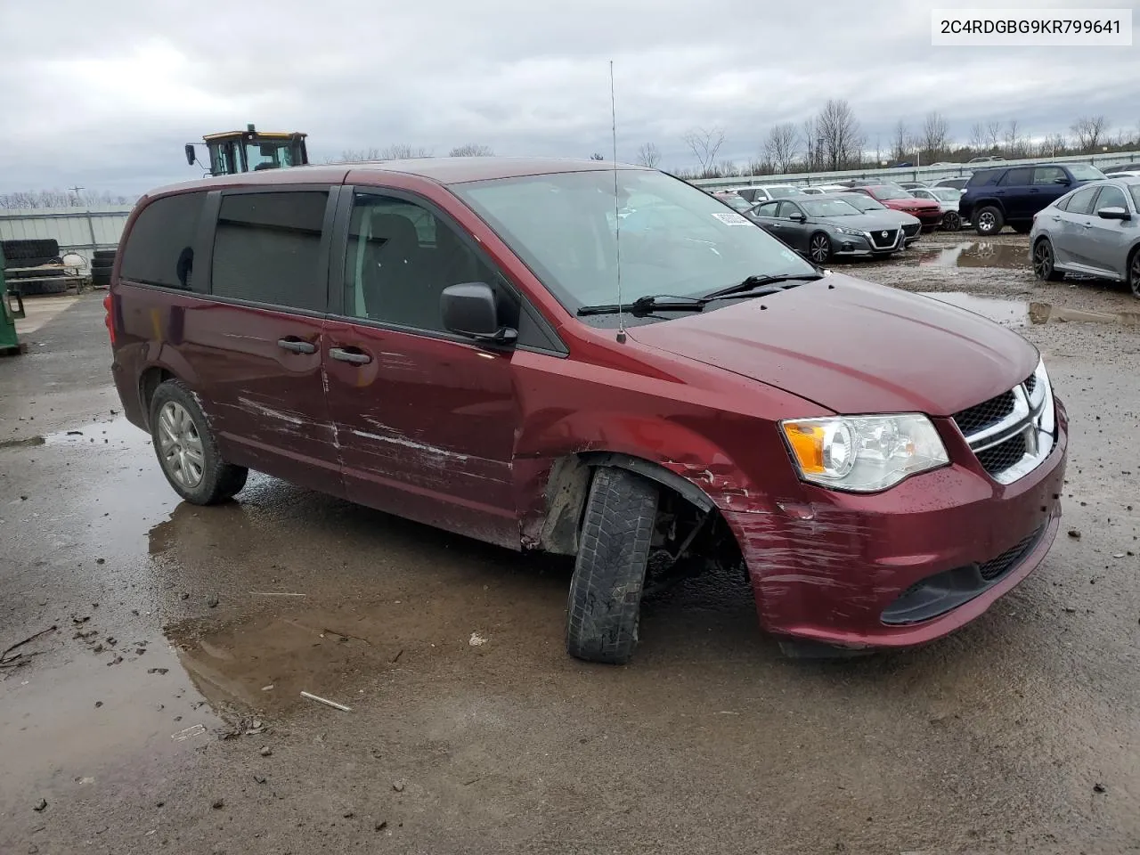 2019 Dodge Grand Caravan Se VIN: 2C4RDGBG9KR799641 Lot: 80302344