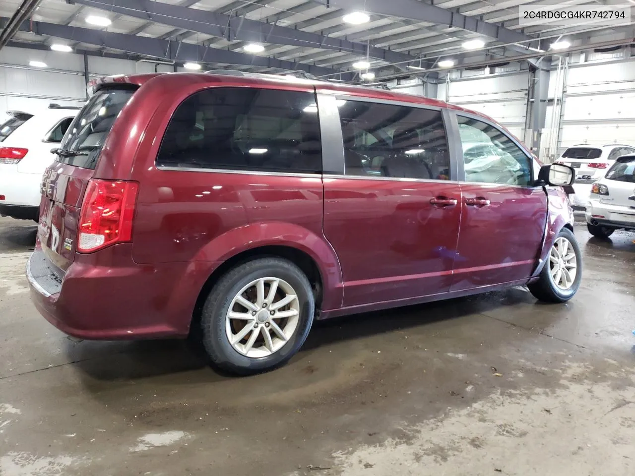 2019 Dodge Grand Caravan Sxt VIN: 2C4RDGCG4KR742794 Lot: 80304624