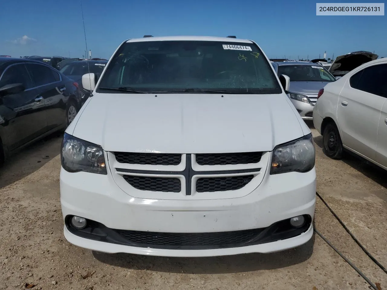 2019 Dodge Grand Caravan Gt VIN: 2C4RDGEG1KR726131 Lot: 80392624