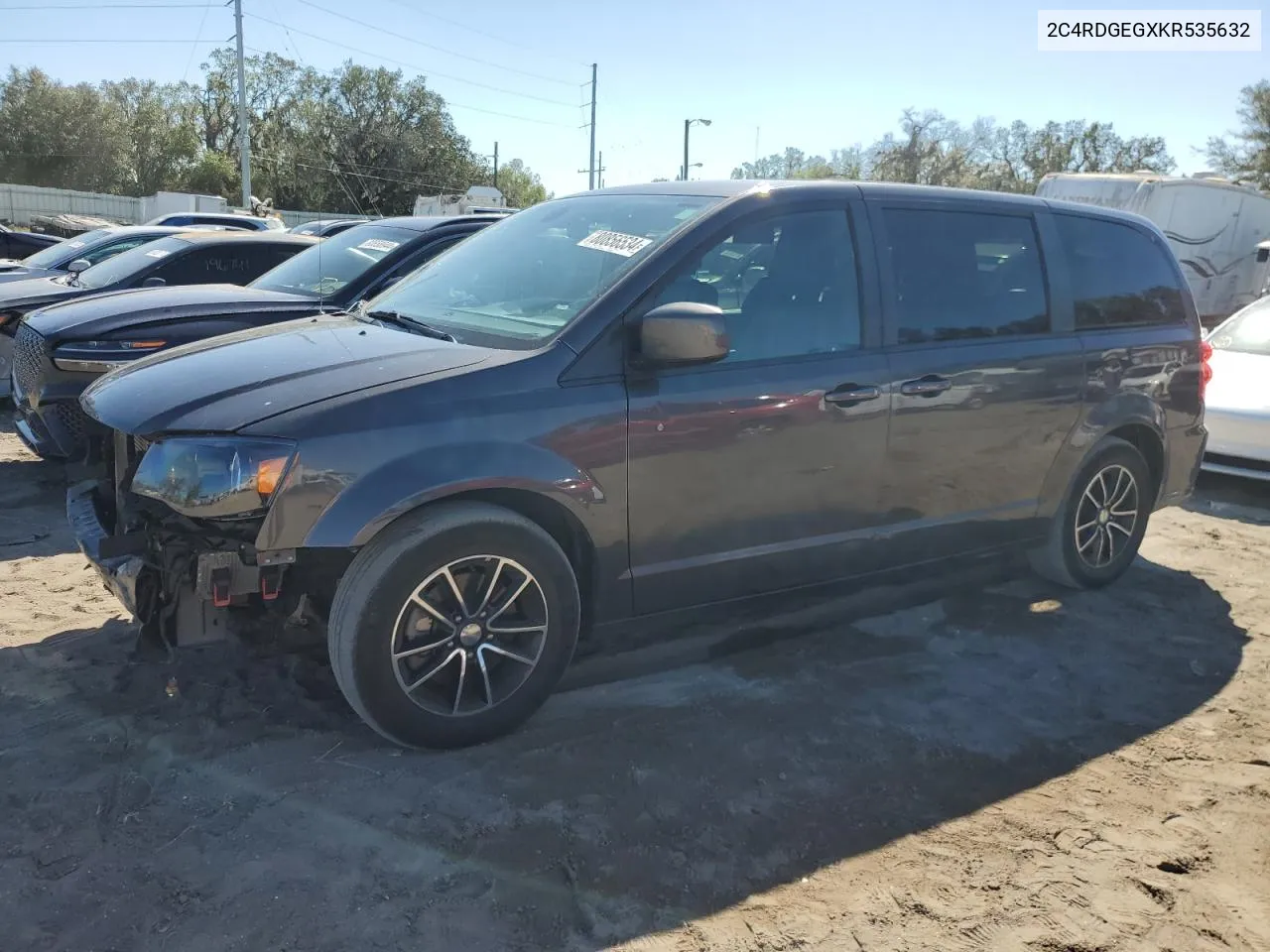 2019 Dodge Grand Caravan Gt VIN: 2C4RDGEGXKR535632 Lot: 80856534