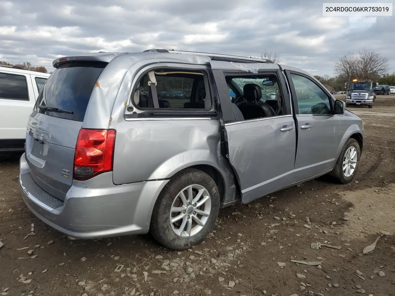 2019 Dodge Grand Caravan Sxt VIN: 2C4RDGCG6KR753019 Lot: 81092034