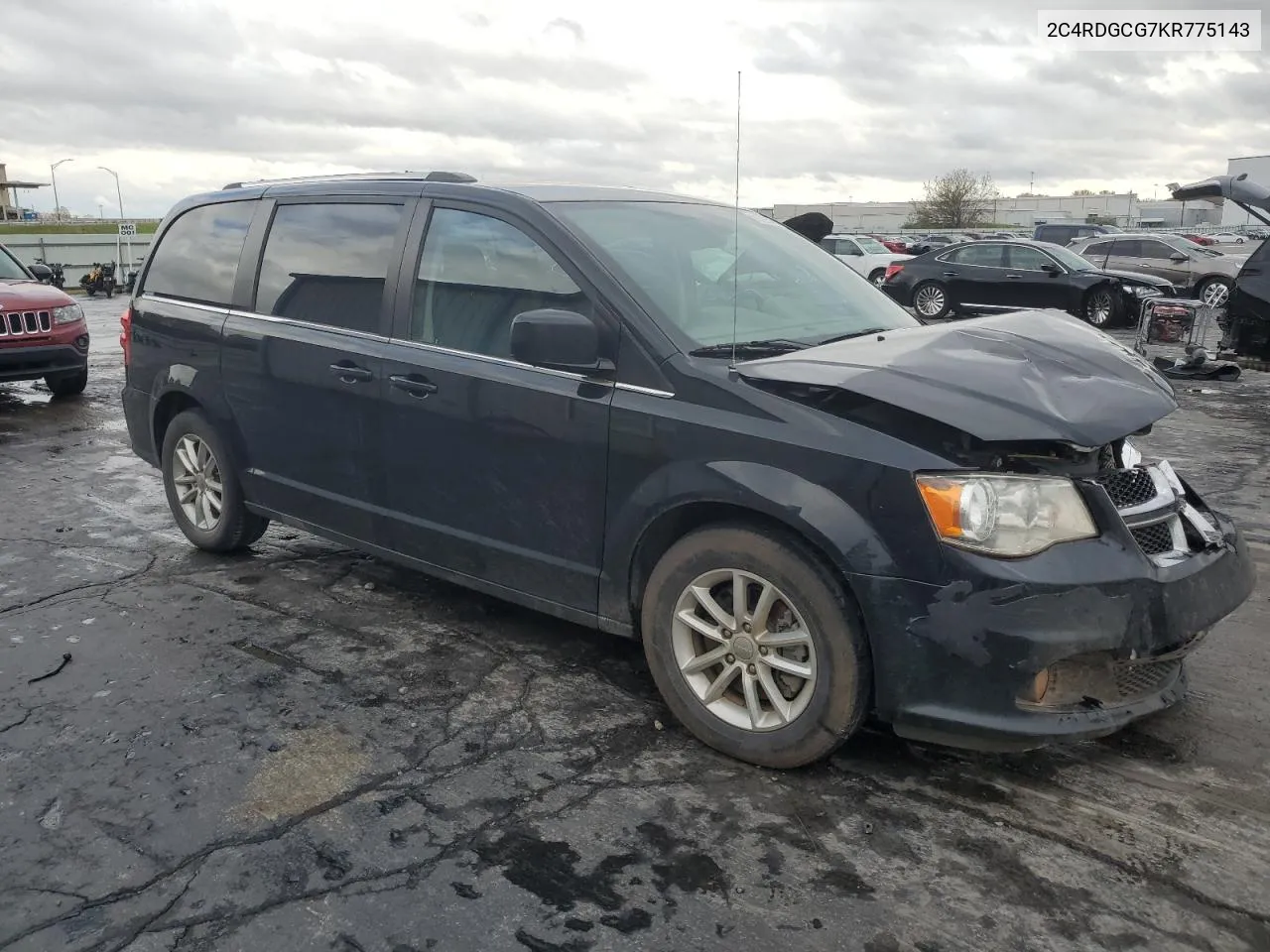 2019 Dodge Grand Caravan Sxt VIN: 2C4RDGCG7KR775143 Lot: 81329544