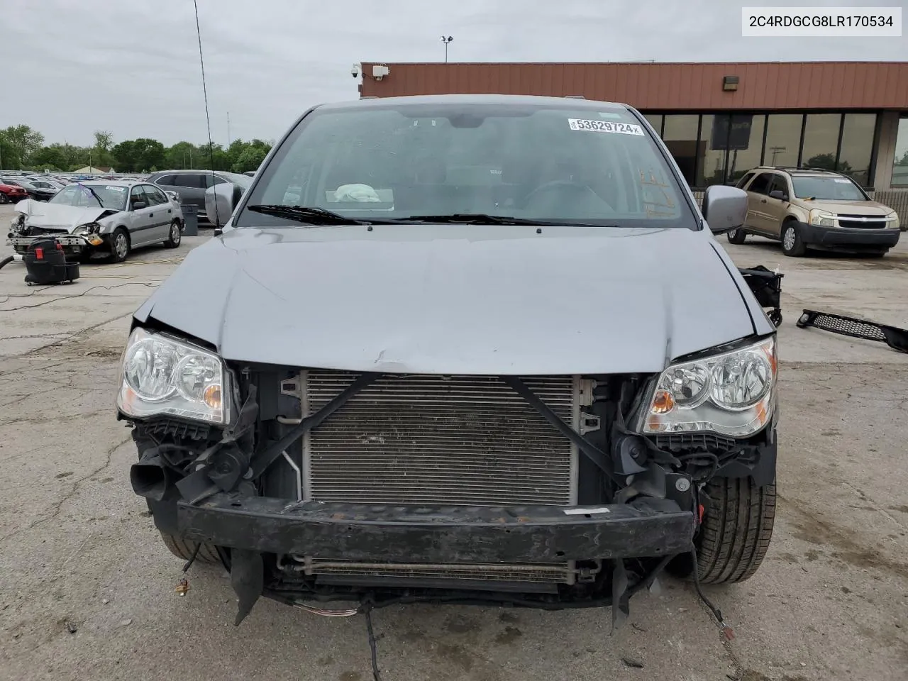 2020 Dodge Grand Caravan Sxt VIN: 2C4RDGCG8LR170534 Lot: 53629724