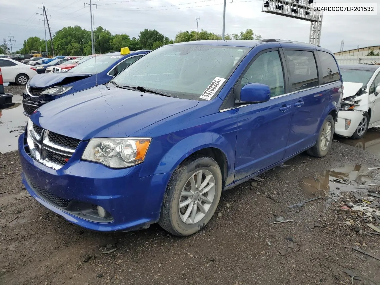 2020 Dodge Grand Caravan Sxt VIN: 2C4RDGCG7LR201532 Lot: 53703924