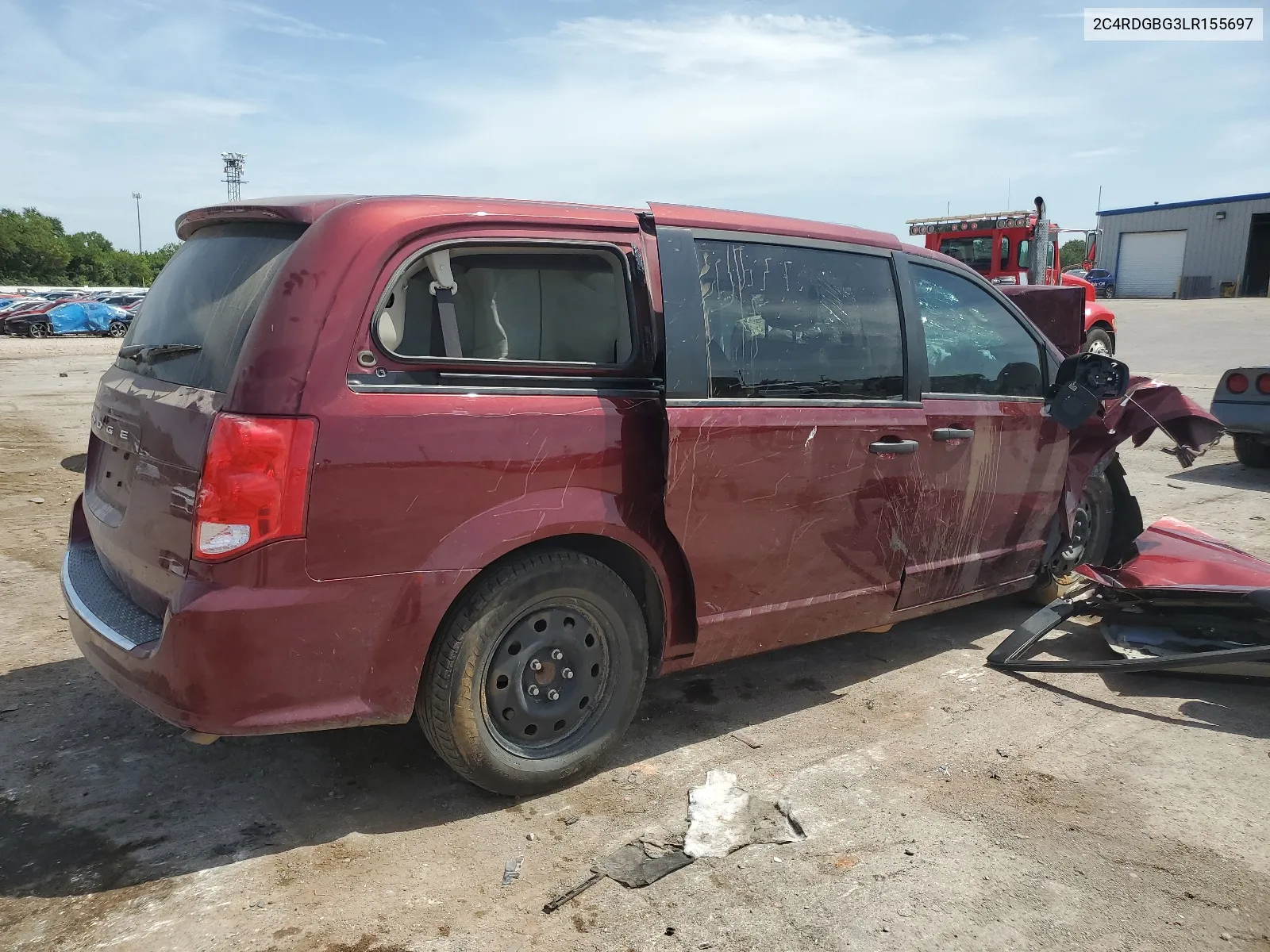 2020 Dodge Grand Caravan Se VIN: 2C4RDGBG3LR155697 Lot: 61800434