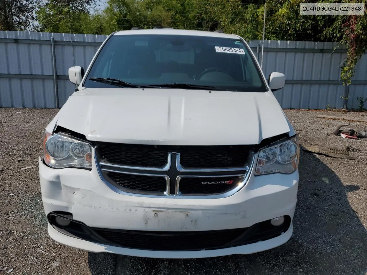 2020 Dodge Grand Caravan Sxt VIN: 2C4RDGCG4LR221348 Lot: 70605304