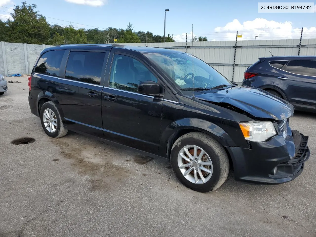 2020 Dodge Grand Caravan Sxt VIN: 2C4RDGCG0LR194732 Lot: 76816524