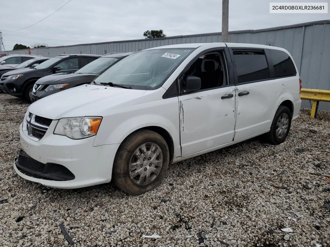 2020 Dodge Grand Caravan Se VIN: 2C4RDGBGXLR236681 Lot: 78794294