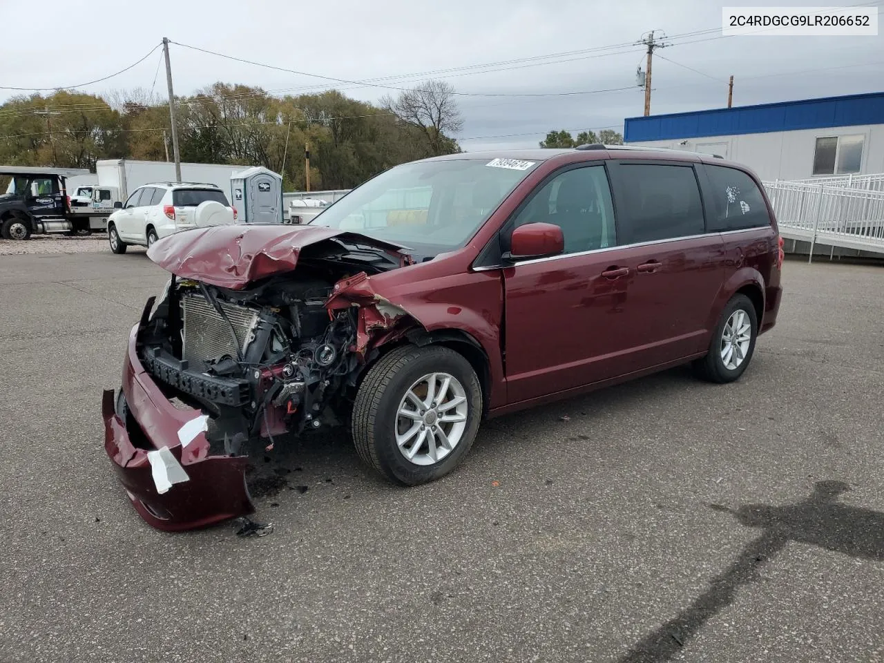 2020 Dodge Grand Caravan Sxt VIN: 2C4RDGCG9LR206652 Lot: 79394674