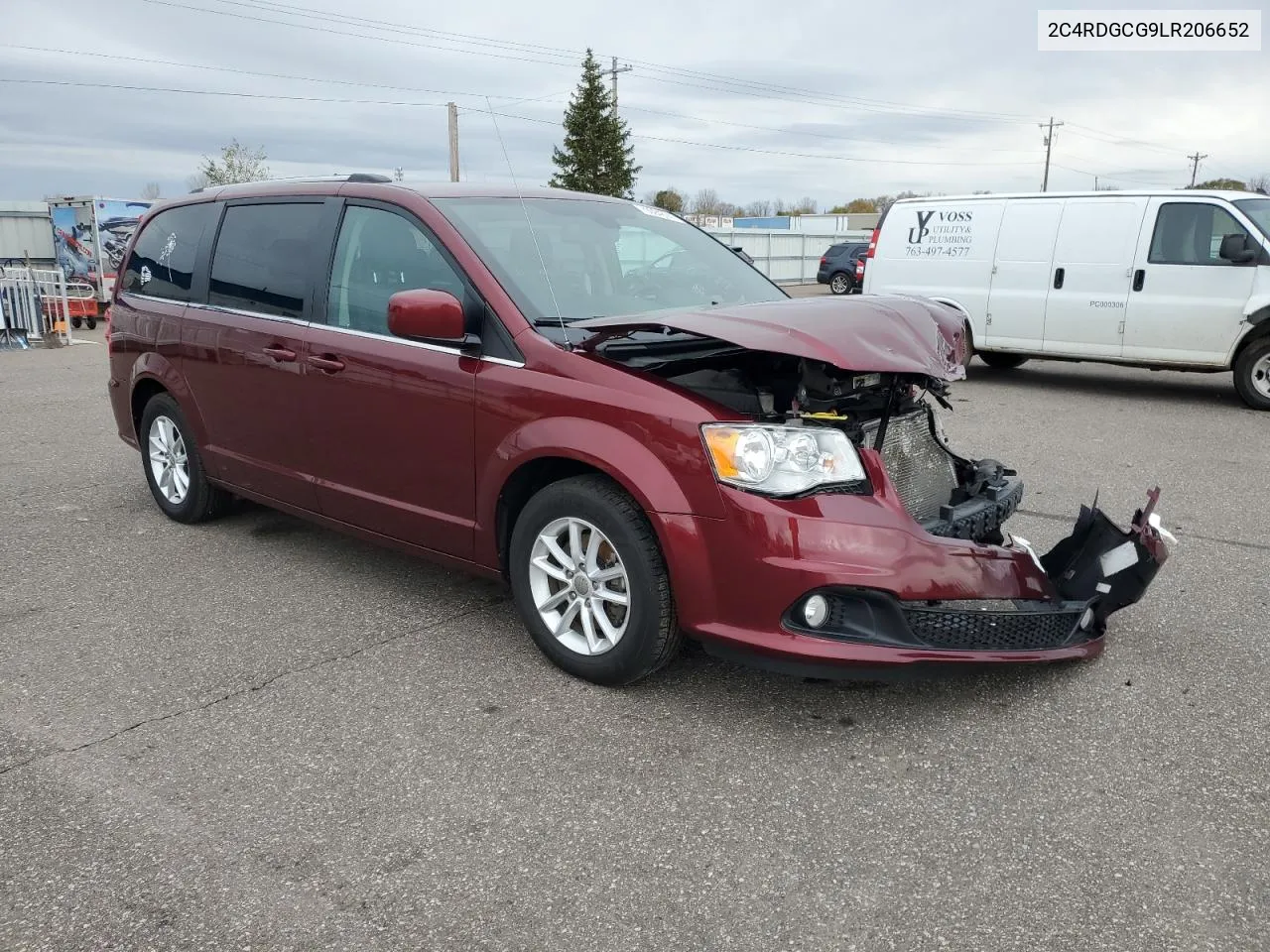 2020 Dodge Grand Caravan Sxt VIN: 2C4RDGCG9LR206652 Lot: 79394674