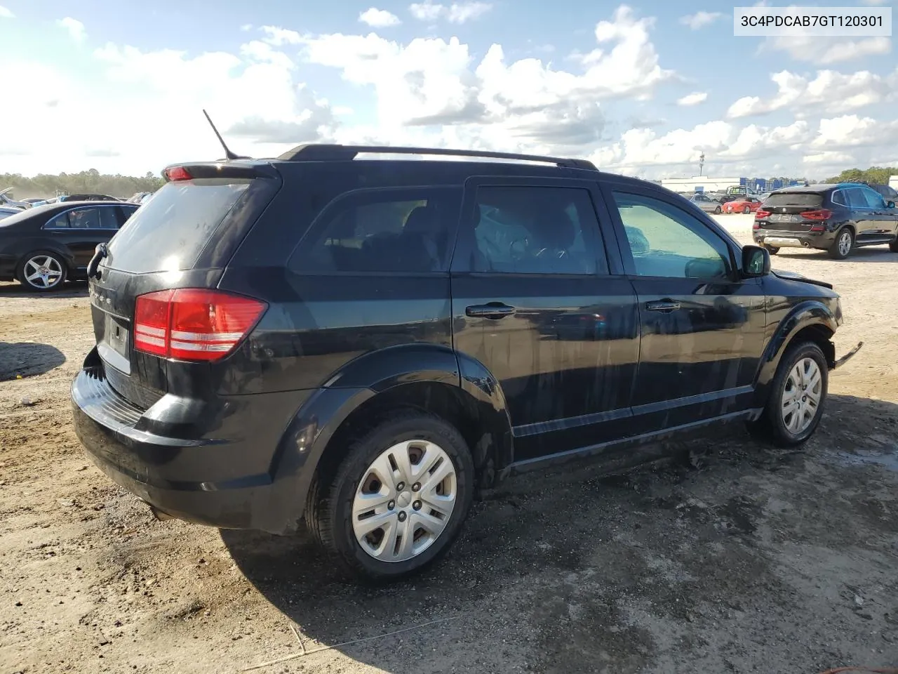 2022 Dodge Journey Se VIN: 3C4PDCAB7GT120301 Lot: 77030504