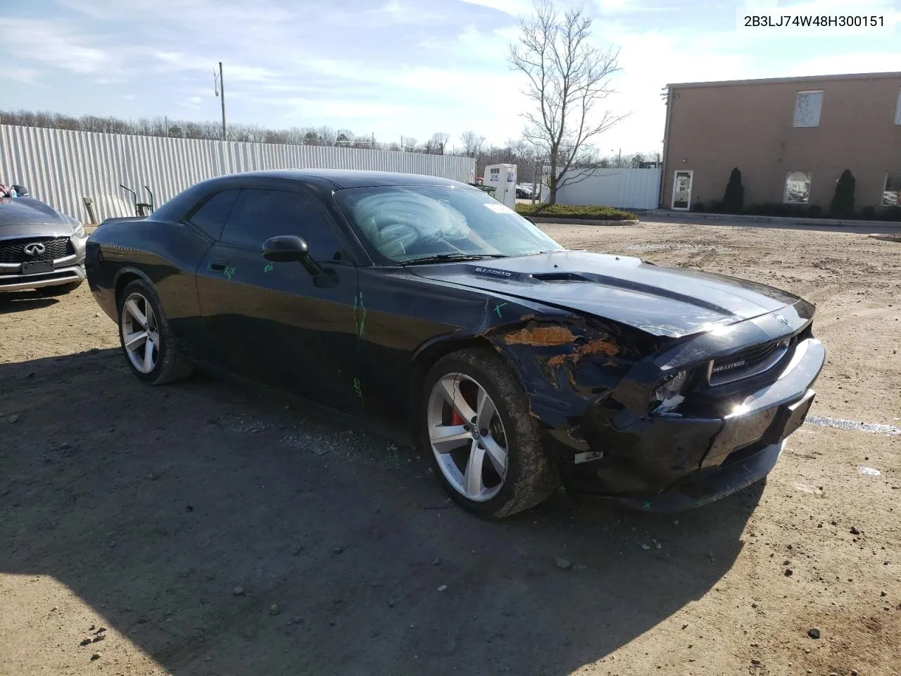 2008 Dodge Challenger Srt-8 VIN: 2B3LJ74W48H300151 Lot: 41384634