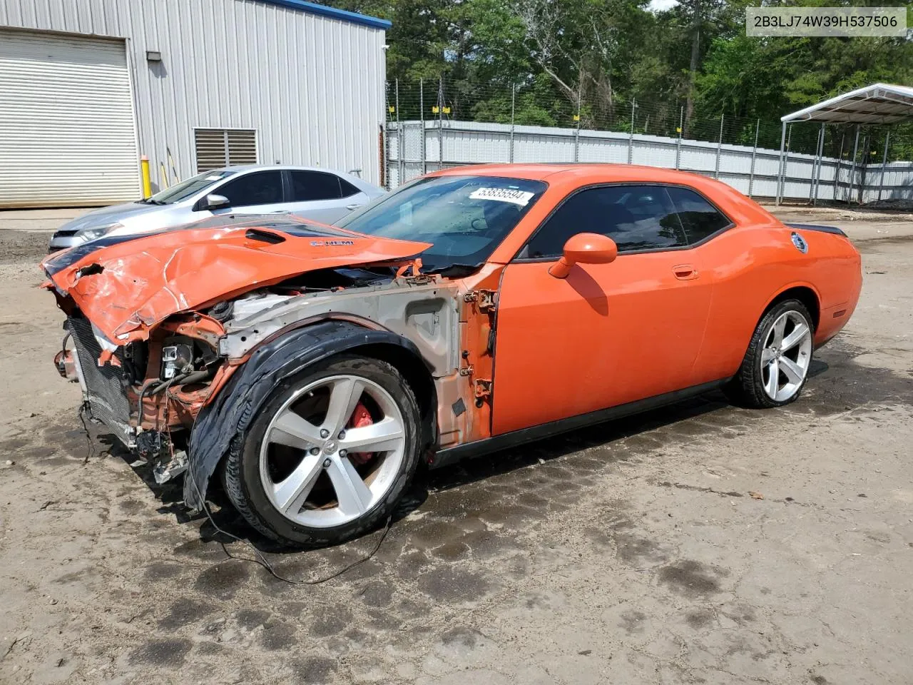 2009 Dodge Challenger Srt-8 VIN: 2B3LJ74W39H537506 Lot: 53835594