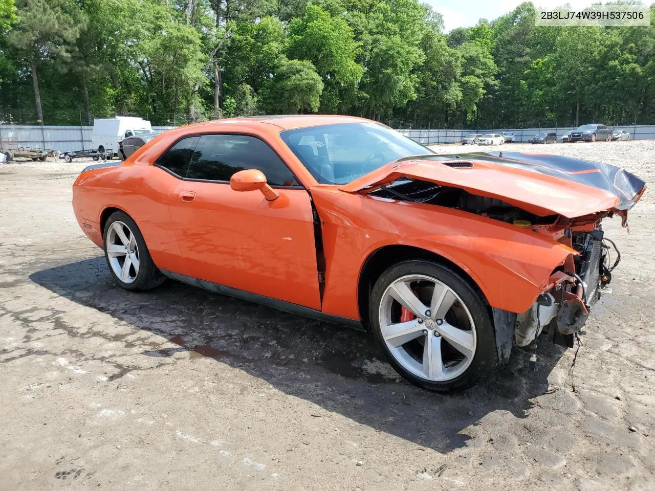 2009 Dodge Challenger Srt-8 VIN: 2B3LJ74W39H537506 Lot: 53835594