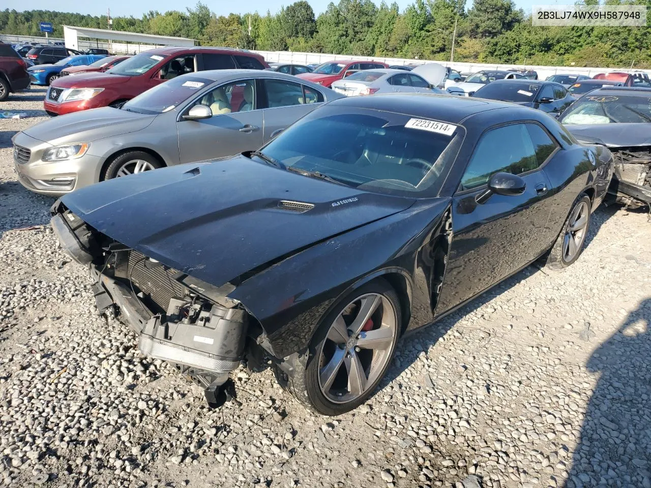 2009 Dodge Challenger Srt-8 VIN: 2B3LJ74WX9H587948 Lot: 72231514