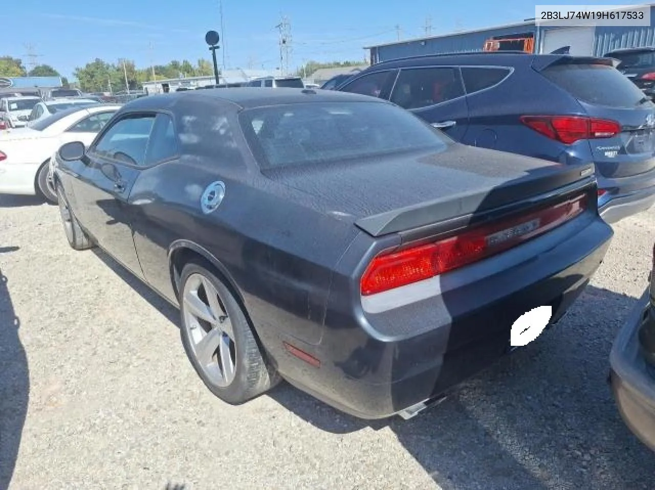 2009 Dodge Challenger Srt-8 VIN: 2B3LJ74W19H617533 Lot: 76346634