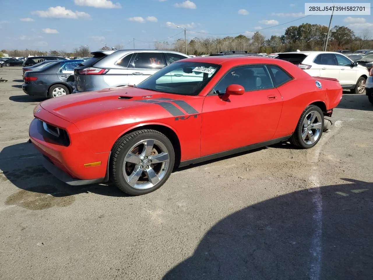 2009 Dodge Challenger R/T VIN: 2B3LJ54T39H582701 Lot: 78073814