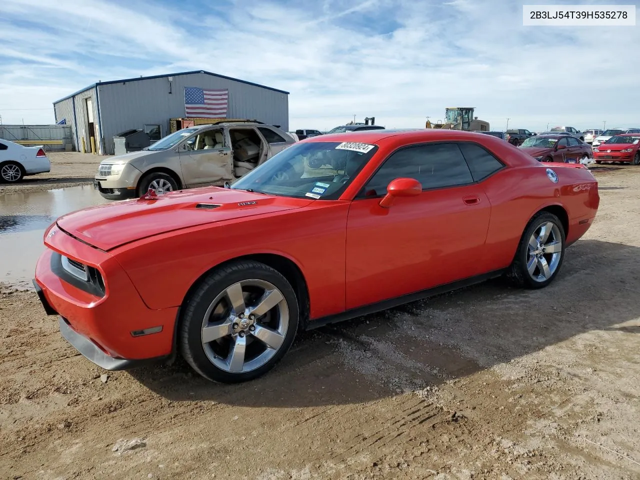 2009 Dodge Challenger R/T VIN: 2B3LJ54T39H535278 Lot: 80320924