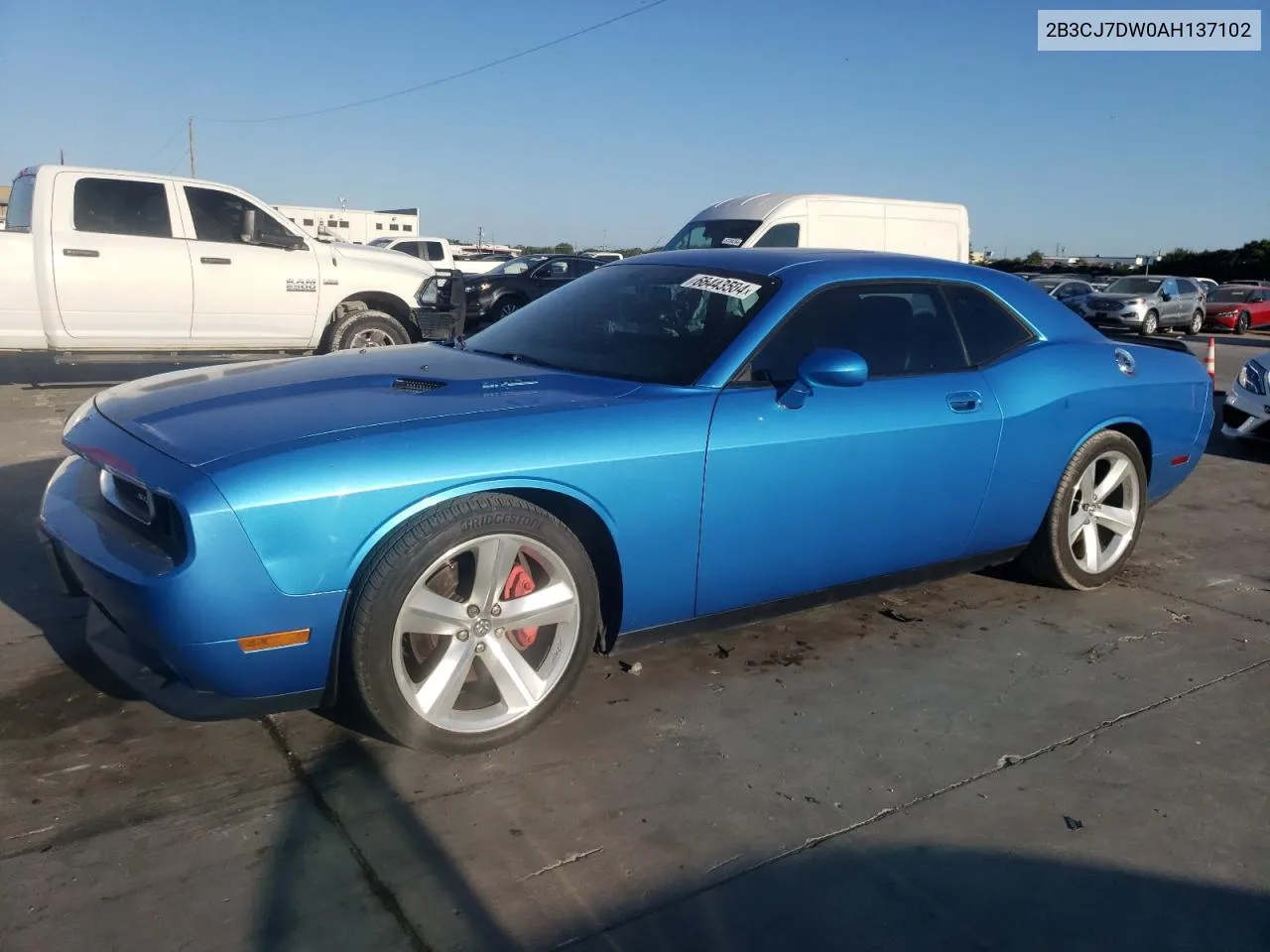 2010 Dodge Challenger Srt-8 VIN: 2B3CJ7DW0AH137102 Lot: 66443504