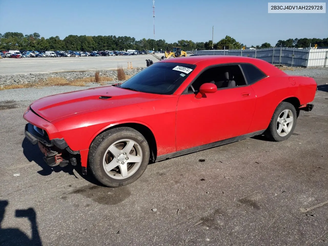 2010 Dodge Challenger Se VIN: 2B3CJ4DV1AH229728 Lot: 70408574