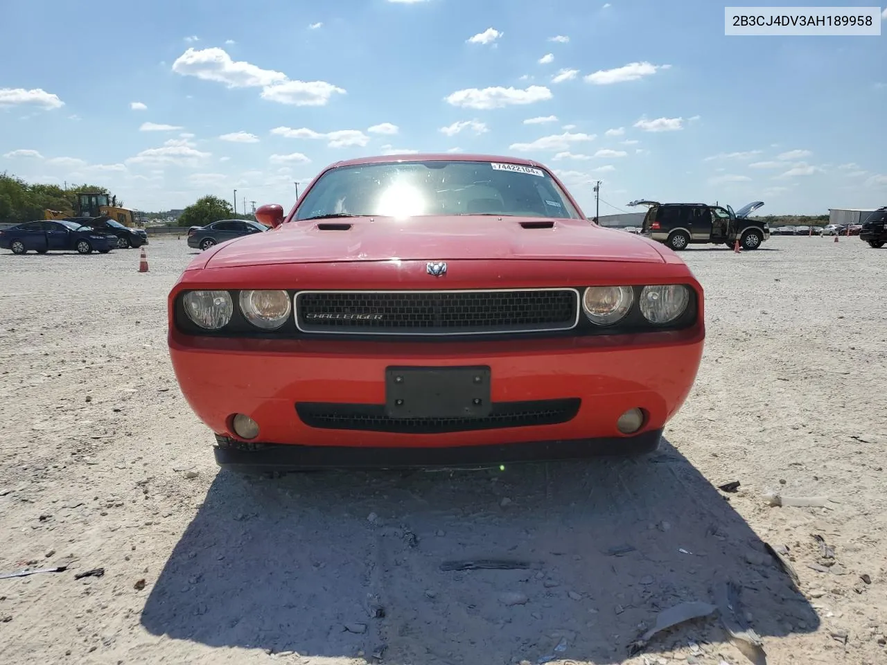 2010 Dodge Challenger Se VIN: 2B3CJ4DV3AH189958 Lot: 74422104