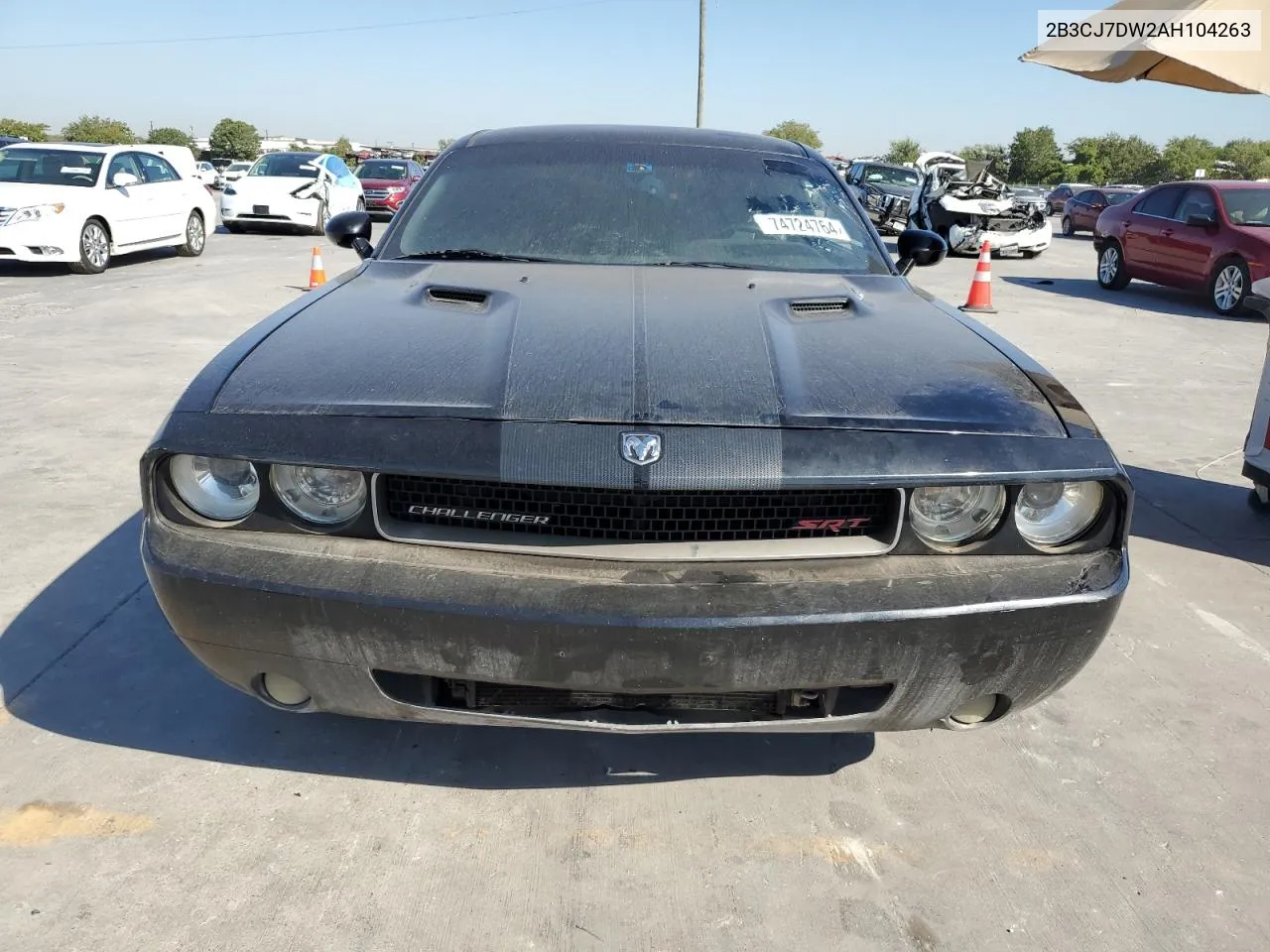 2010 Dodge Challenger Srt-8 VIN: 2B3CJ7DW2AH104263 Lot: 74724764