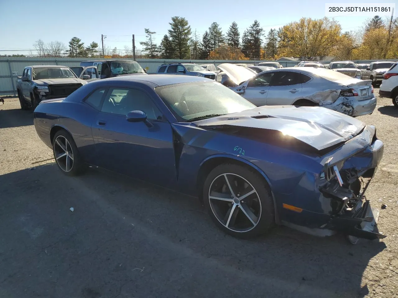 2010 Dodge Challenger R/T VIN: 2B3CJ5DT1AH151861 Lot: 77094884