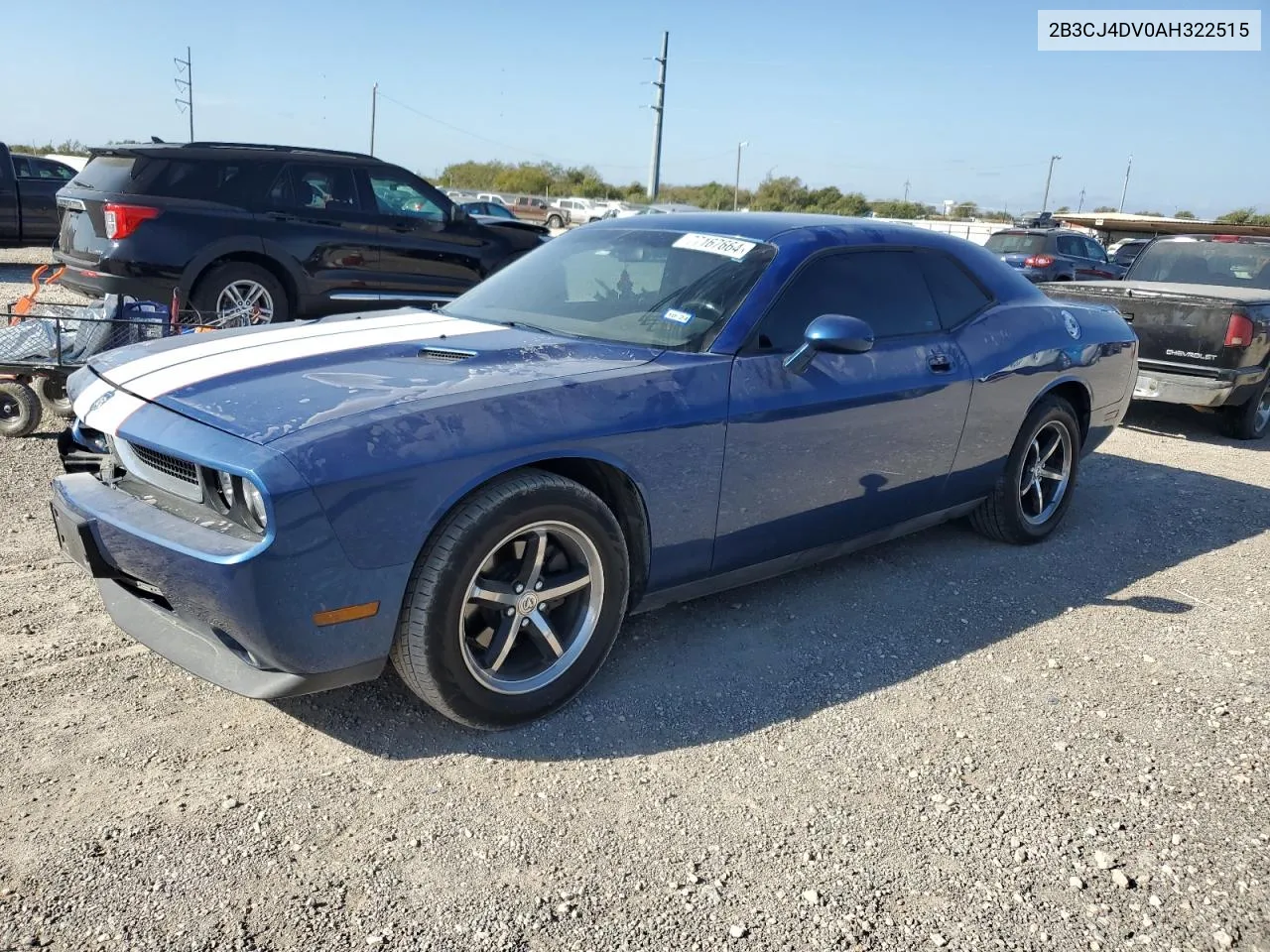 2010 Dodge Challenger Se VIN: 2B3CJ4DV0AH322515 Lot: 77167664