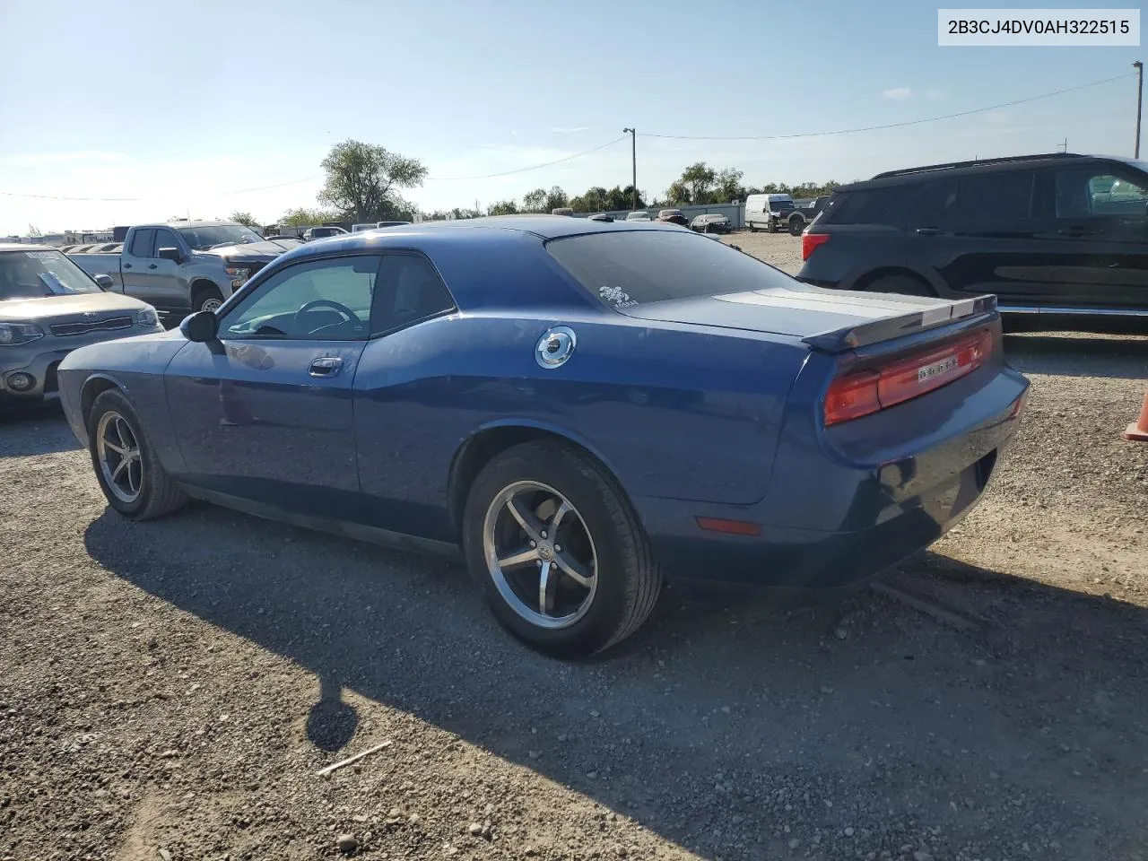 2010 Dodge Challenger Se VIN: 2B3CJ4DV0AH322515 Lot: 77167664