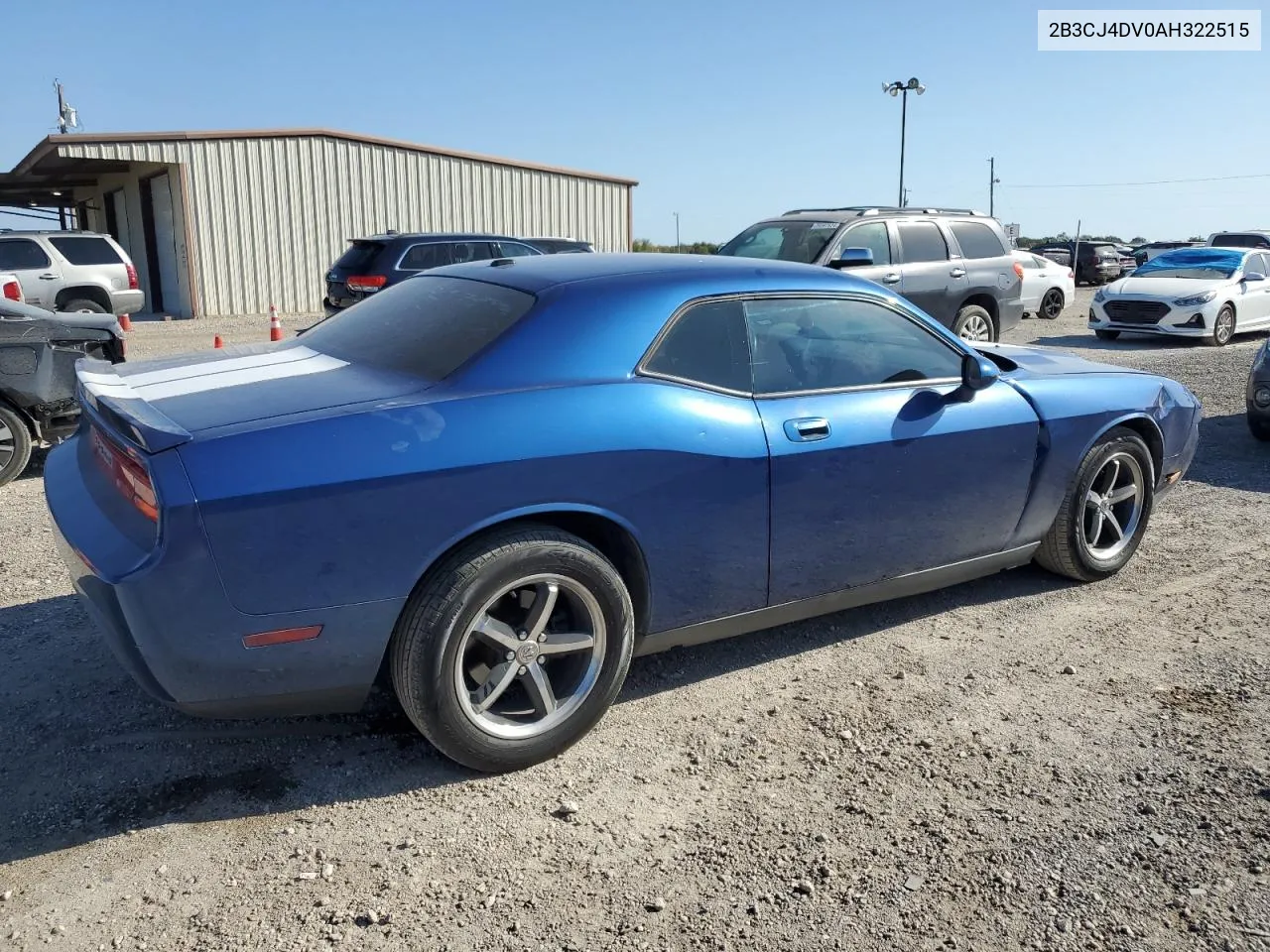 2010 Dodge Challenger Se VIN: 2B3CJ4DV0AH322515 Lot: 77167664