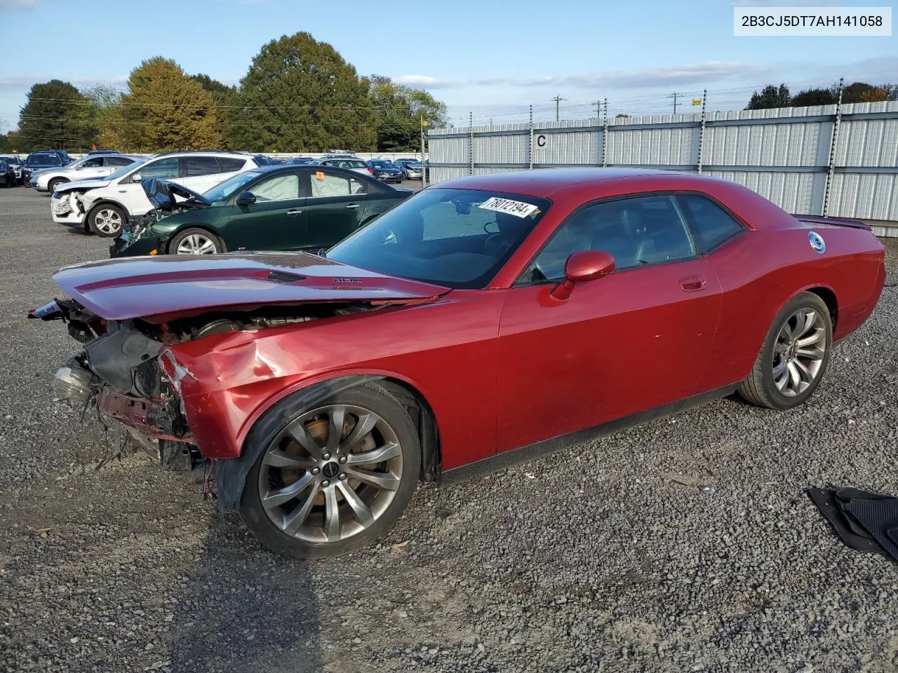 2010 Dodge Challenger R/T VIN: 2B3CJ5DT7AH141058 Lot: 78012194