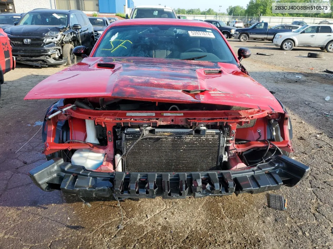 2011 Dodge Challenger VIN: 2B3CJ4DG8BH510573 Lot: 53931074