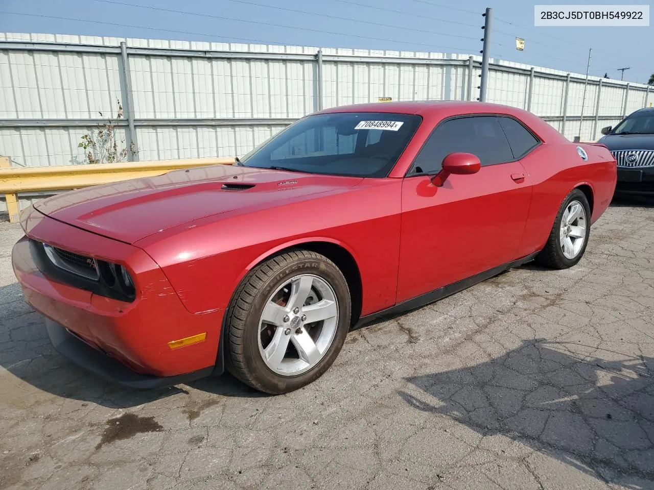 2011 Dodge Challenger R/T VIN: 2B3CJ5DT0BH549922 Lot: 70848994