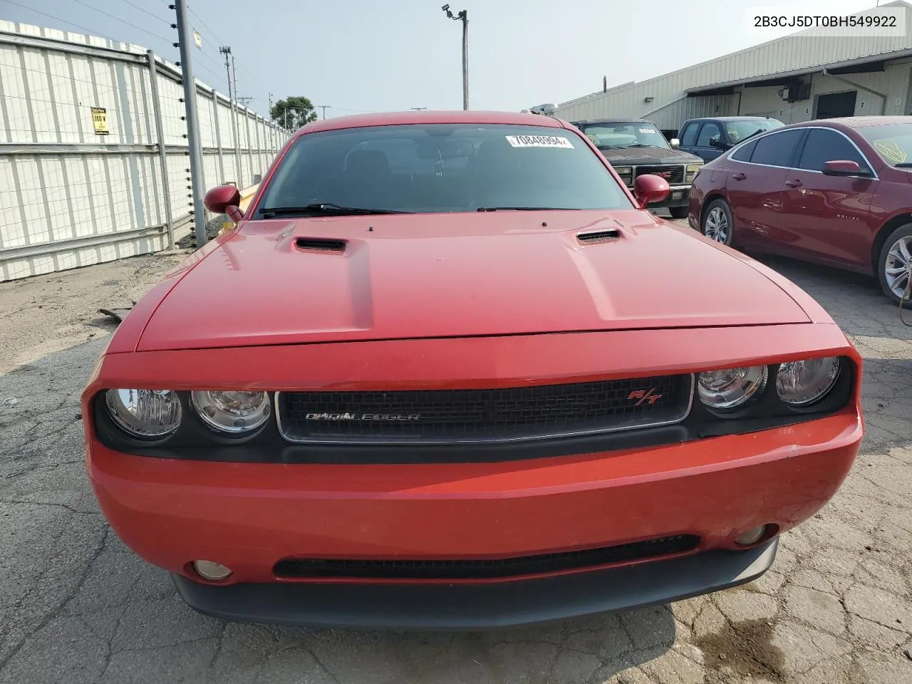 2011 Dodge Challenger R/T VIN: 2B3CJ5DT0BH549922 Lot: 70848994